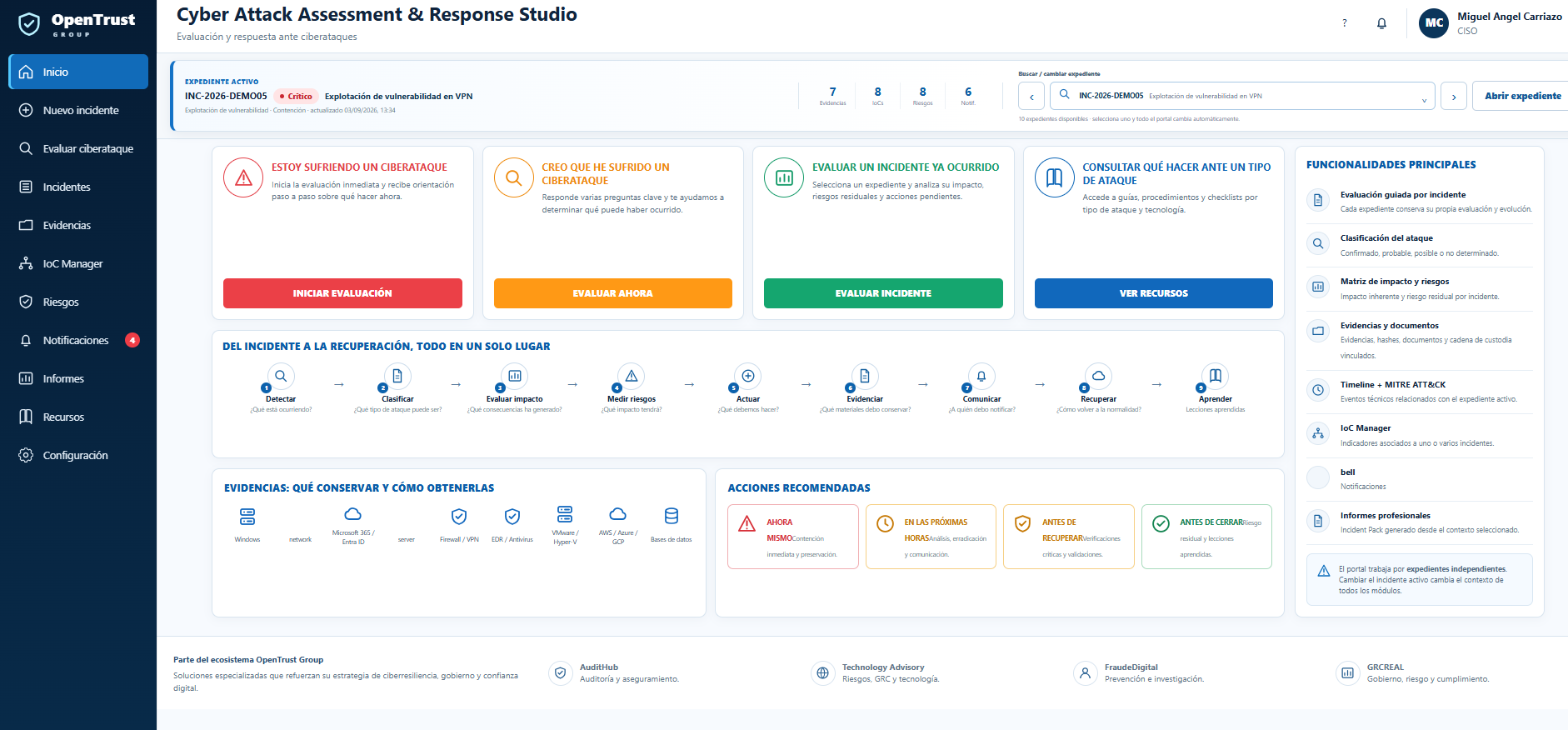 Cyber Attack Studio · Dashboard